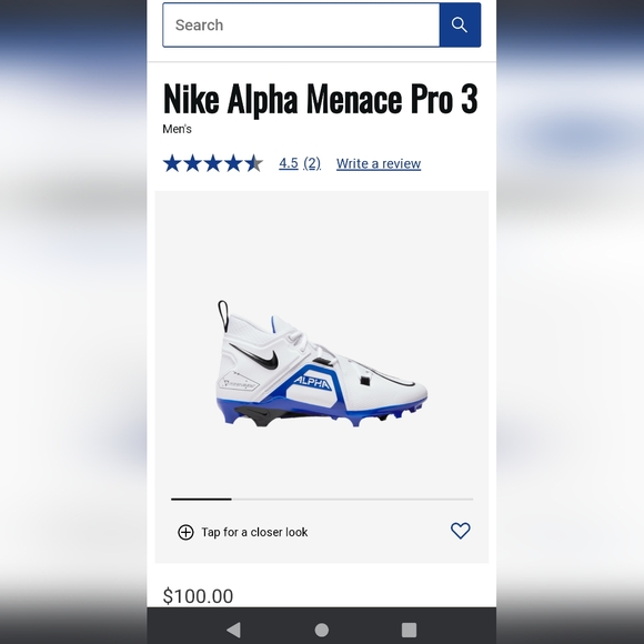 Nike Mens Alpha Menace Pro 3 - Picture 4 of 4